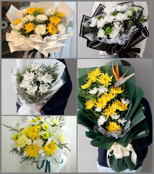 贵州六盘水盘县鸡场坪镇中屯村白事花束代送